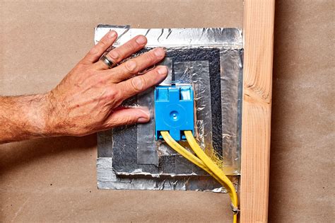 caulking around electrical boxes|how to seal electrical outlets.